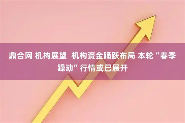 鼎合网 机构展望  机构资金踊跃布局 本轮“春季躁动”行情或已展开